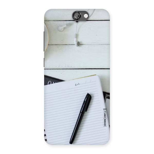 Headphones Notes Back Case for HTC One A9