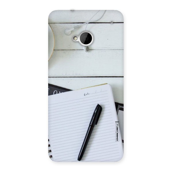 Headphones Notes Back Case for HTC One M7