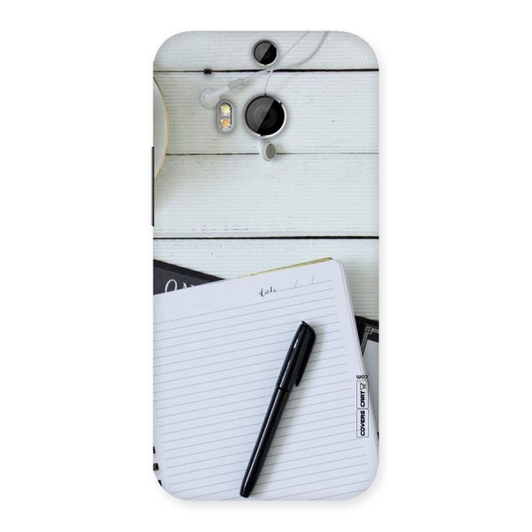Headphones Notes Back Case for HTC One M8