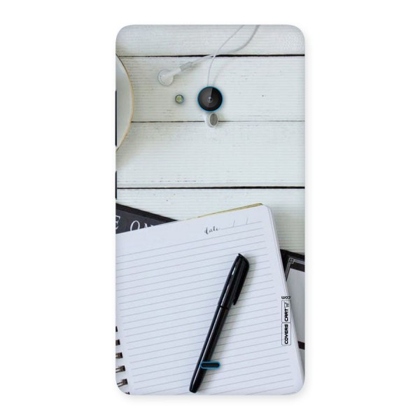 Headphones Notes Back Case for Lumia 540
