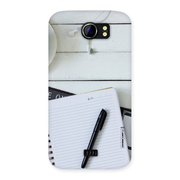 Headphones Notes Back Case for Micromax Canvas 2 A110