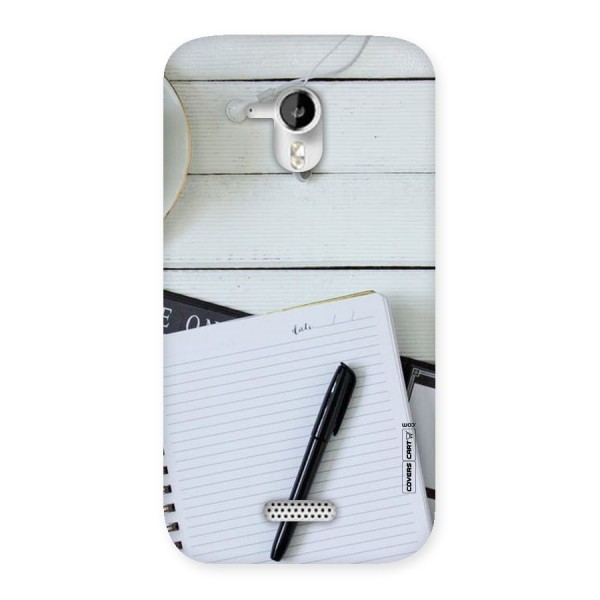 Headphones Notes Back Case for Micromax Canvas HD A116