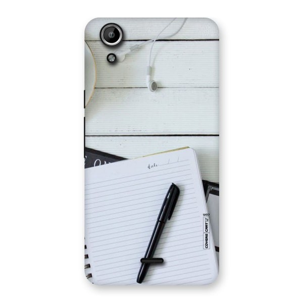 Headphones Notes Back Case for Micromax Canvas Selfie Lens Q345