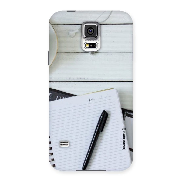 Headphones Notes Back Case for Samsung Galaxy S5
