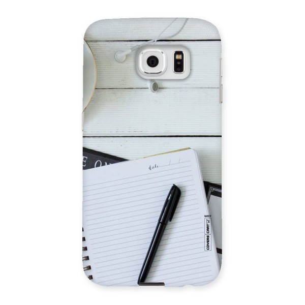 Headphones Notes Back Case for Samsung Galaxy S6