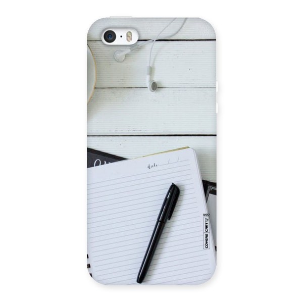 Headphones Notes Back Case for iPhone 5 5S