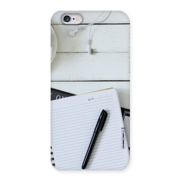 Headphones Notes Back Case for iPhone 6 6S