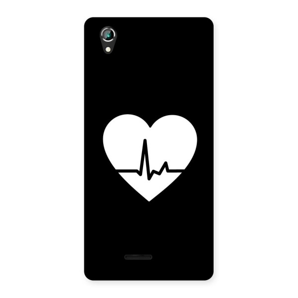 Heart Beat Back Case for Lava Iris 800