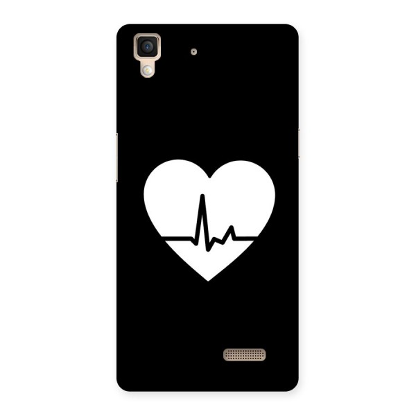 Heart Beat Back Case for Oppo R7