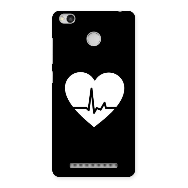 Heart Beat Back Case for Redmi 3S Prime