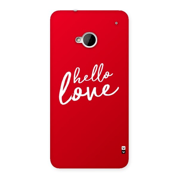 Hello Love Back Case for HTC One M7