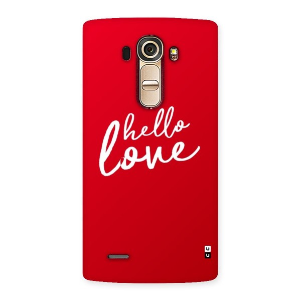 Hello Love Back Case for LG G4