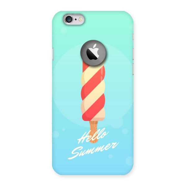 Hello Summer Back Case for iPhone 6 Logo Cut