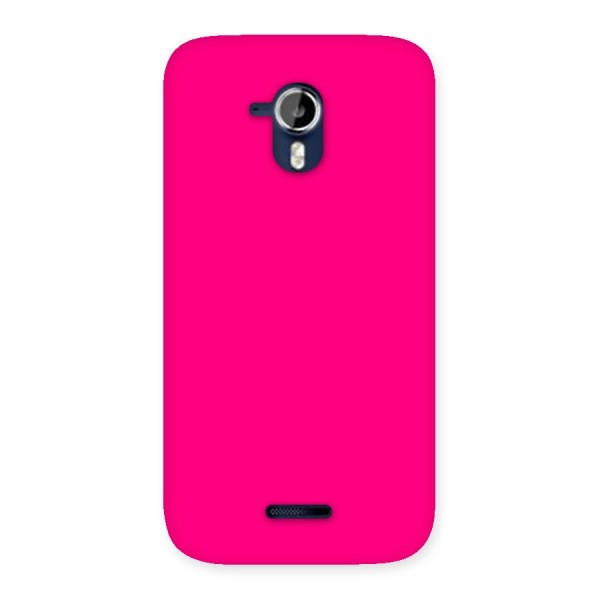 Hot Pink Back Case for Micromax Canvas Magnus A117