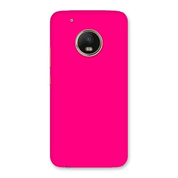 Hot Pink Back Case for Moto G5 Plus