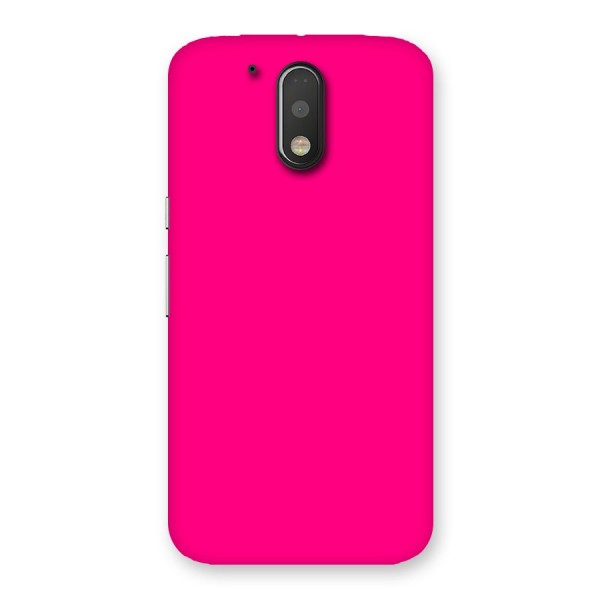 Hot Pink Back Case for Motorola Moto G4 Plus