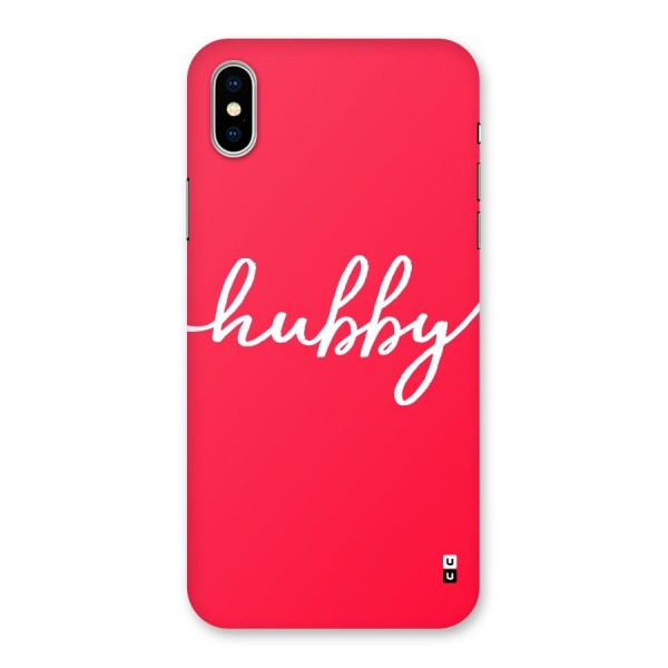 Hubby Back Case for iPhone X