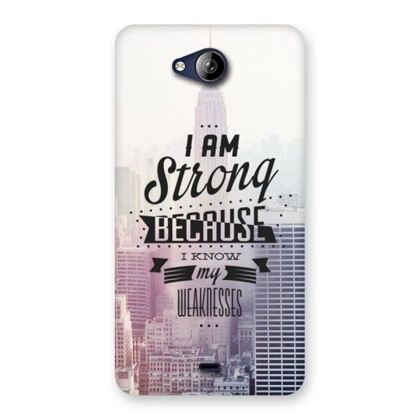I am Strong Back Case for Canvas Play Q355