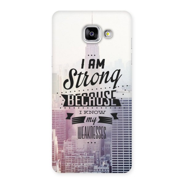 I am Strong Back Case for Galaxy A5 2016