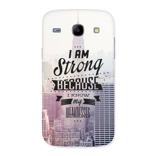I am Strong Back Case for Galaxy Core