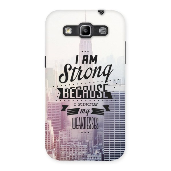 I am Strong Back Case for Galaxy Grand Quattro