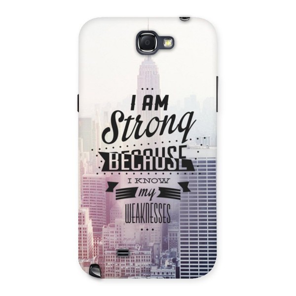 I am Strong Back Case for Galaxy Note 2