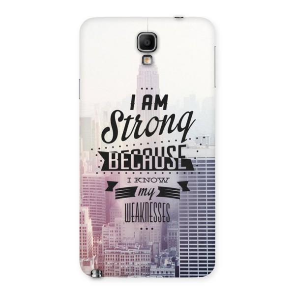I am Strong Back Case for Galaxy Note 3 Neo
