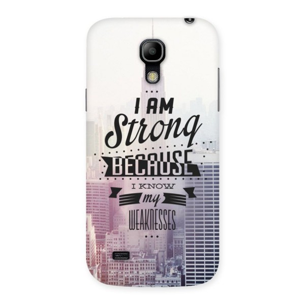 I am Strong Back Case for Galaxy S4 Mini