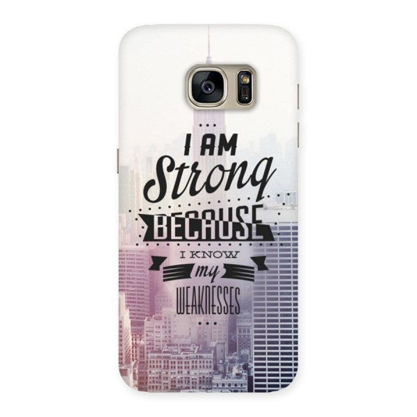 I am Strong Back Case for Galaxy S7
