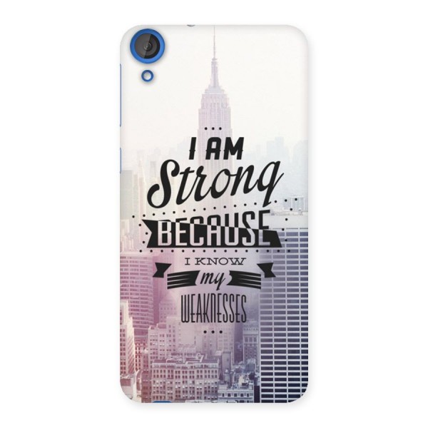 I am Strong Back Case for HTC Desire 820