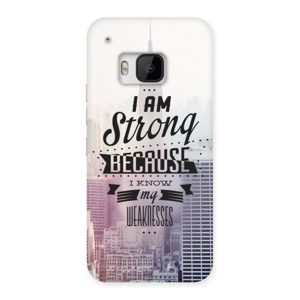 I am Strong Back Case for HTC One M9