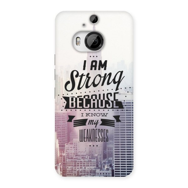I am Strong Back Case for HTC One M9 Plus