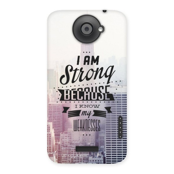 I am Strong Back Case for HTC One X