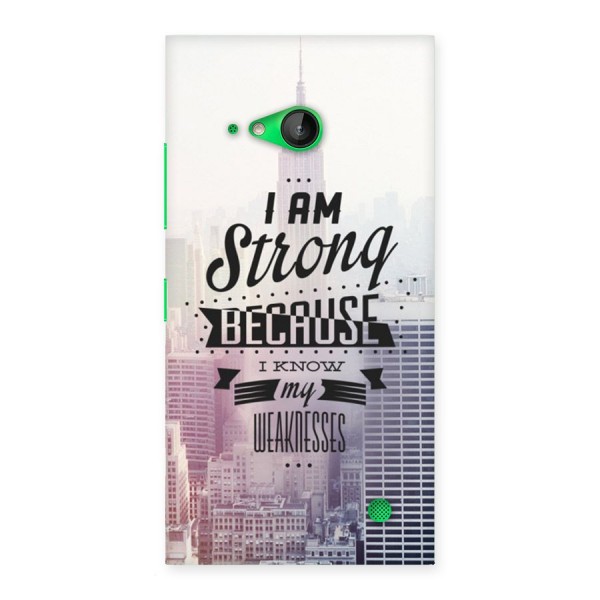 I am Strong Back Case for Lumia 730