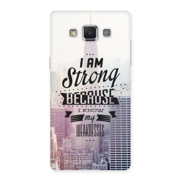 I am Strong Back Case for Samsung Galaxy A5
