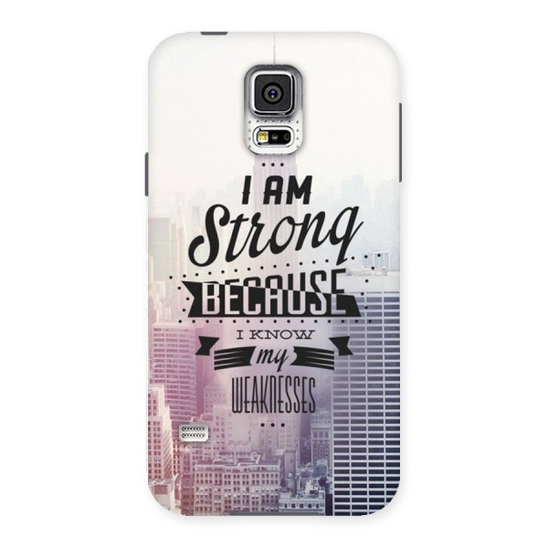 I am Strong Back Case for Samsung Galaxy S5