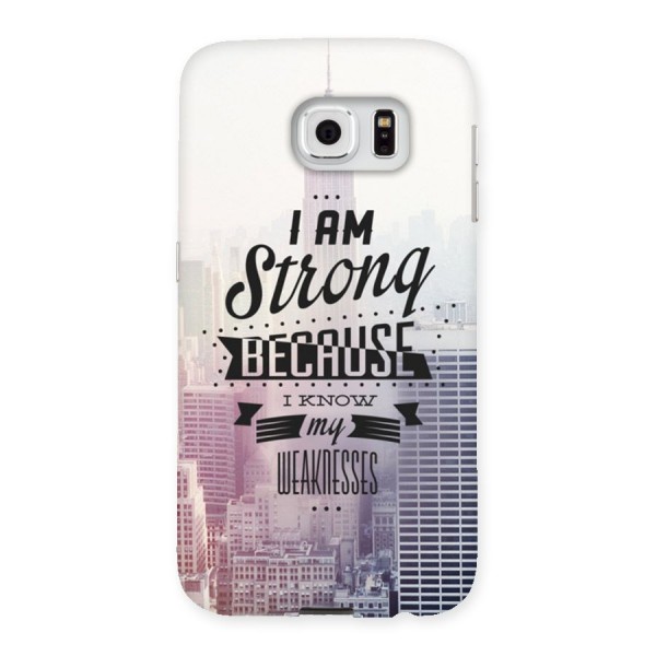 I am Strong Back Case for Samsung Galaxy S6