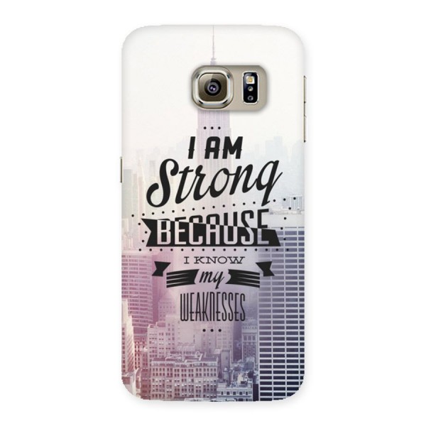 I am Strong Back Case for Samsung Galaxy S6 Edge