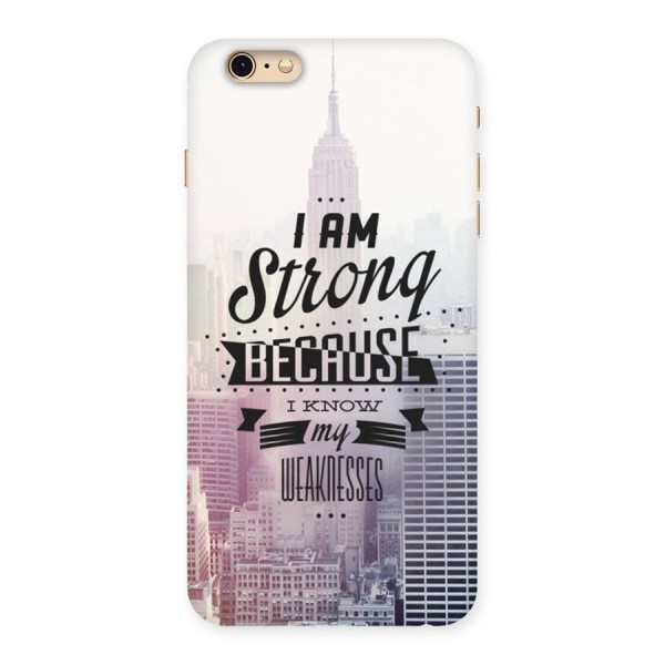 I am Strong Back Case for iPhone 6 Plus 6S Plus