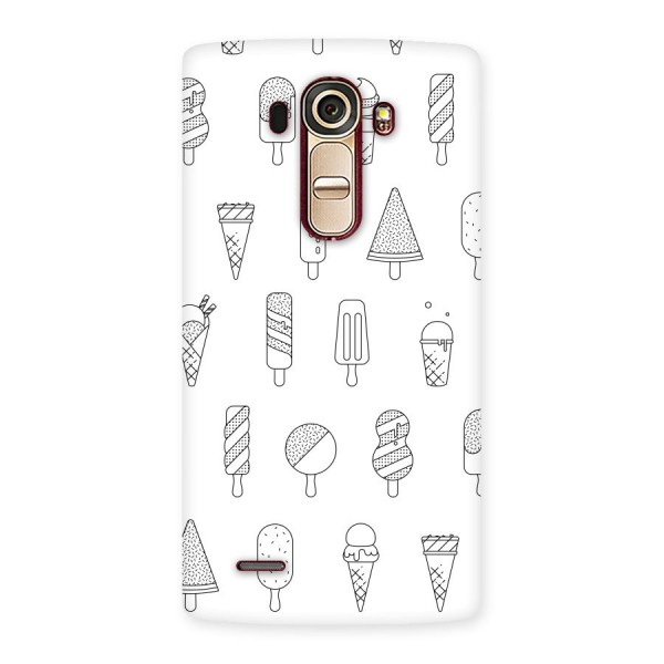 Ice Cream Lines Back Case for LG G4