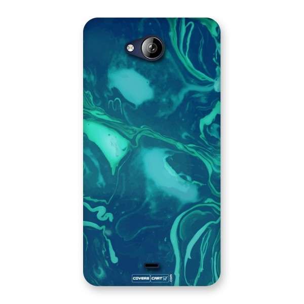 Jazzy Green Marble Texture Back Case for Canvas Play Q355