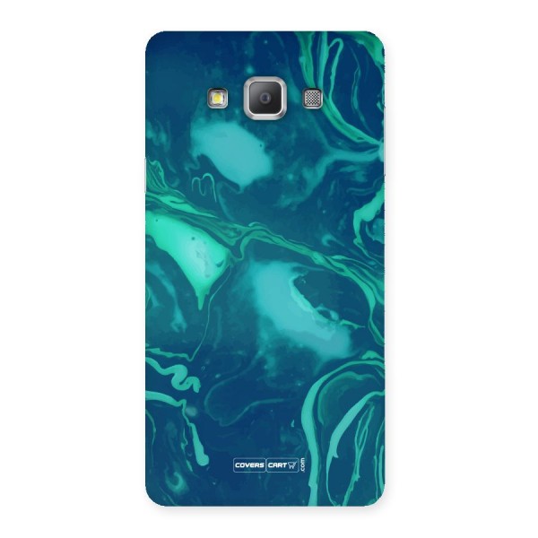 Jazzy Green Marble Texture Back Case for Galaxy A7