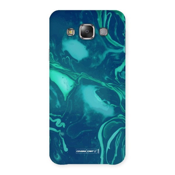 Jazzy Green Marble Texture Back Case for Galaxy E7