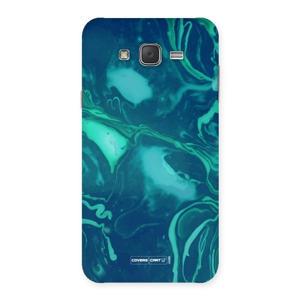 Jazzy Green Marble Texture Back Case for Galaxy J7
