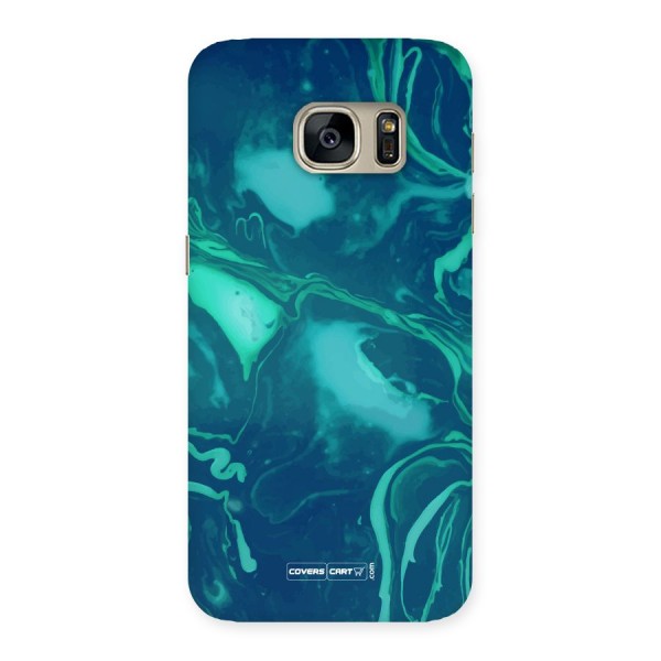 Jazzy Green Marble Texture Back Case for Galaxy S7