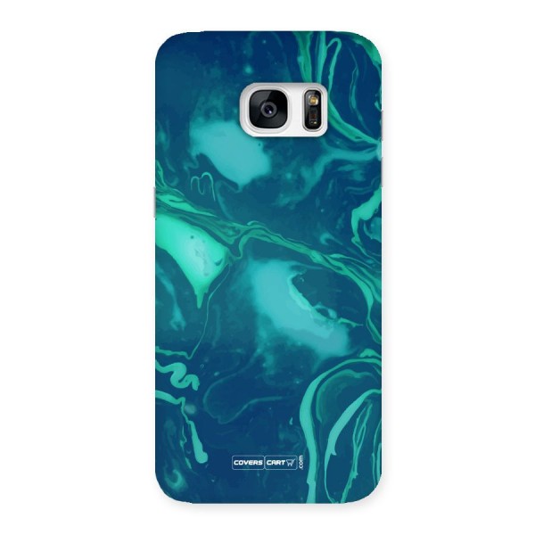 Jazzy Green Marble Texture Back Case for Galaxy S7 Edge