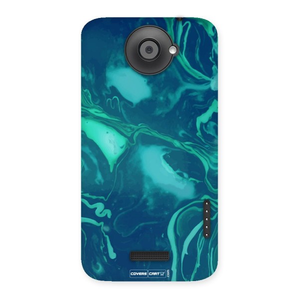 Jazzy Green Marble Texture Back Case for HTC One X