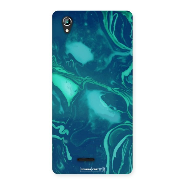 Jazzy Green Marble Texture Back Case for Lava Iris 800