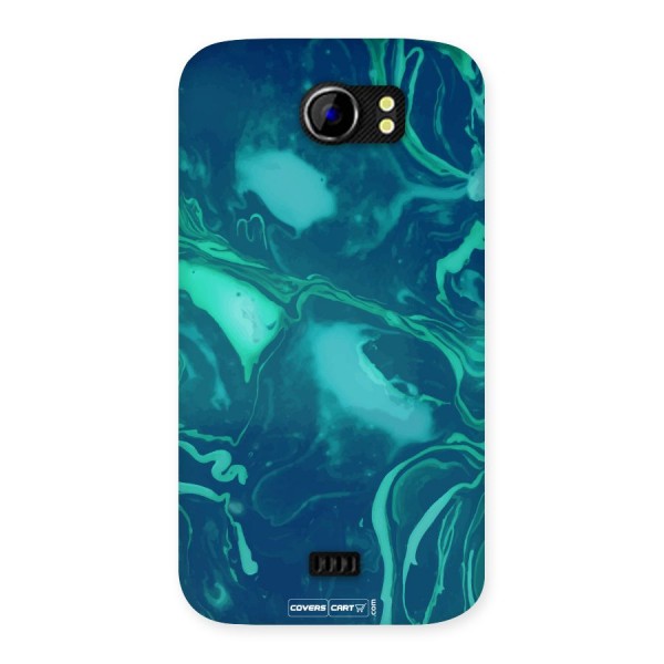 Jazzy Green Marble Texture Back Case for Micromax Canvas 2 A110