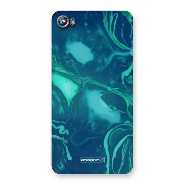 Jazzy Green Marble Texture Back Case for Micromax Canvas Fire 4 A107